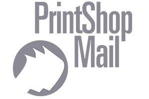 PrintShop mail grey logo